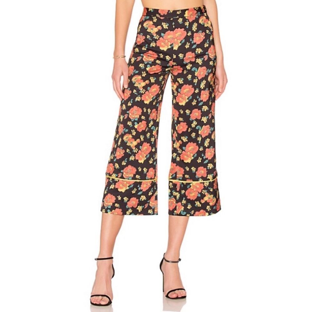 LPA Wide Leg Pant 195 Rose Garden‎ Print Size small
